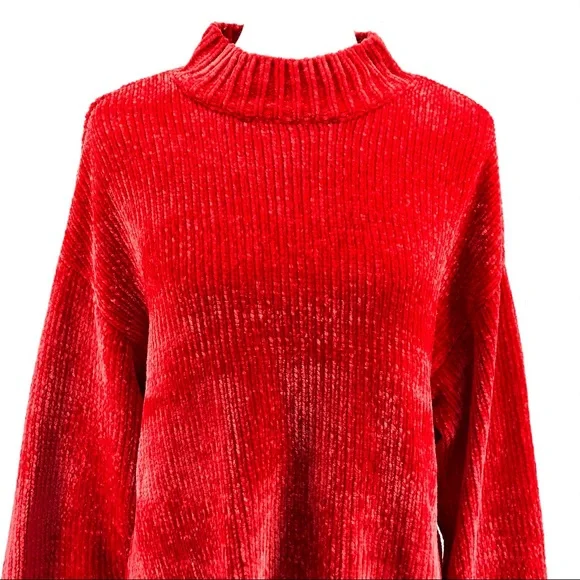Sanctuary Red Knit Turtleneck Sweater, NWT Size XL - Picture 2 of 8